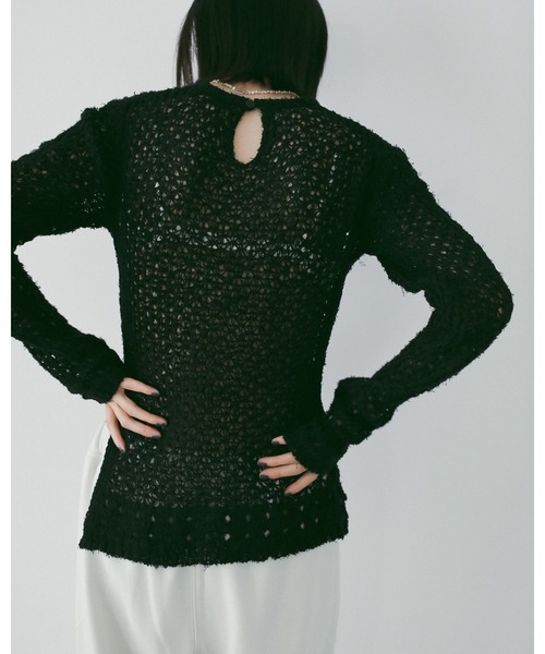 Lace Knit Tops（Tシャツ/カットソー）｜anuke（アンヌーク）の