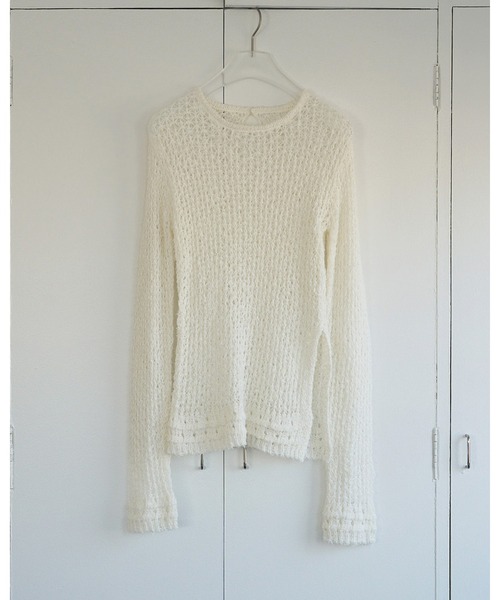 Lace Knit Tops（Tシャツ/カットソー）｜anuke（アンヌーク）の