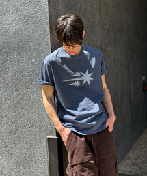 3STAR SYMBOL PIGMENT TEE_BLUE(NG2GMUT501A)