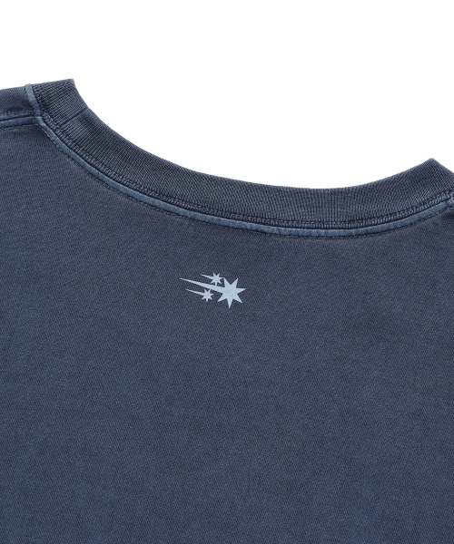 NICE GHOST CLUB（ナイスゴーストクラブ）の「3STAR SYMBOL PIGMENT TEE_BLUE(NG2GMUT501A)（Tシャツ/カットソー・レディース・ブルー・SMALL/MEDIUM/LARGE）」の3枚目の写真