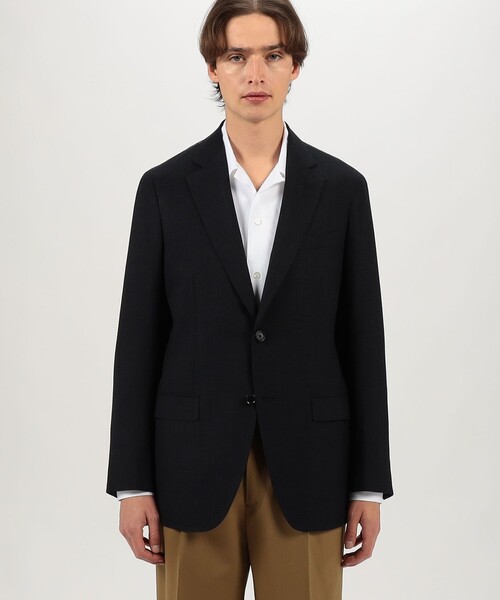 TOMORROWLAND (トゥモローランド)の「ウールシルクリネン シングルブレステッド 2Bジャケット SUMMER TIME LORO PIANA(テーラードジャケット・メンズ・ネイビー/ライトブラウン・52/50/48/46/44/42/54)」の4枚目の写真