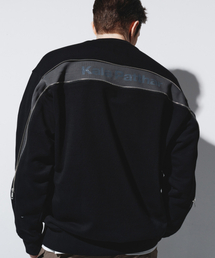 BACK ZIPPER SWEATSHIRT - BLACK