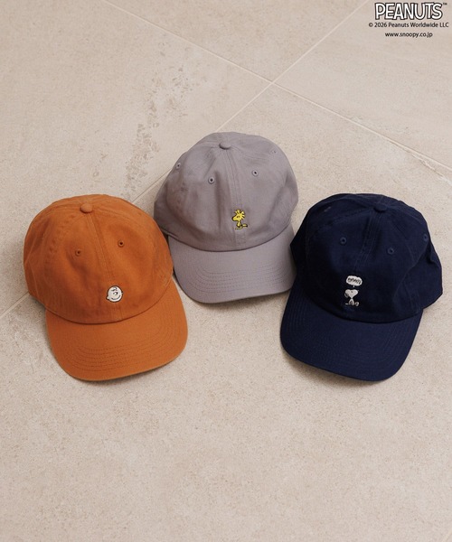 LOWRYS FARM(ローリーズファーム)の「【LFM(U)】SNOOPYシシュウCAP(キャップ・メンズ・ネイビー/グレー/ブラウン系その他・FREE)」の4枚目の写真