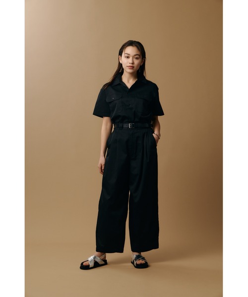 AZUL by moussy(アズールバイマウジー)の「【Dickies×AZUL】カーブパンツ(カーゴパンツ・レディース・カーキ/ブラック/ストライプ・MEDIUM/SMALL)」の14枚目の写真