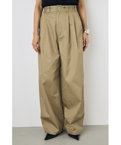 AZUL by moussy(アズールバイマウジー)の「【Dickies×AZUL】カーブパンツ(カーゴパンツ・レディース・カーキ/ブラック/ストライプ・MEDIUM/SMALL)」の15枚目の写真