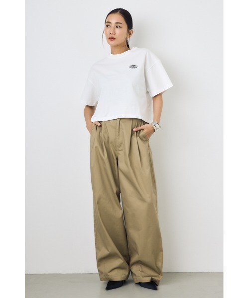 AZUL by moussy(アズールバイマウジー)の「【Dickies×AZUL】カーブパンツ(カーゴパンツ・レディース・カーキ/ブラック/ストライプ・MEDIUM/SMALL)」の19枚目の写真