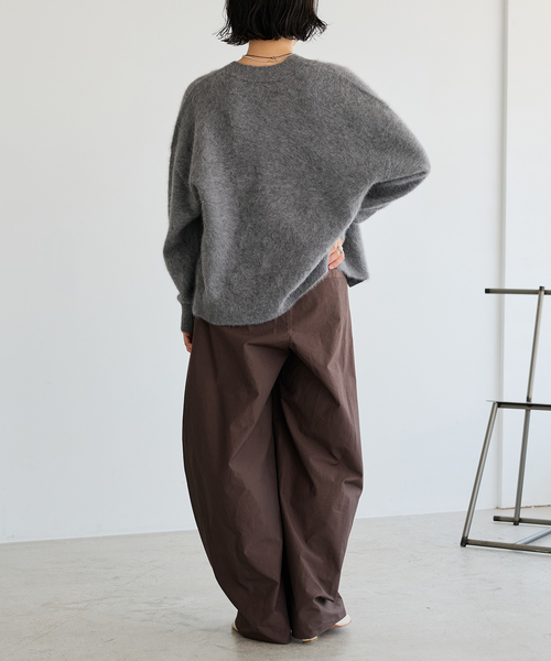 IENA LA BOUCLE（イエナラブークル）の「《接触冷感/撥水》IENA LA BOUCLE タッサーパラシュートバルーンスラックス（スラックス・レディース・ブラウン/グレー・38/36）」の12枚目の写真