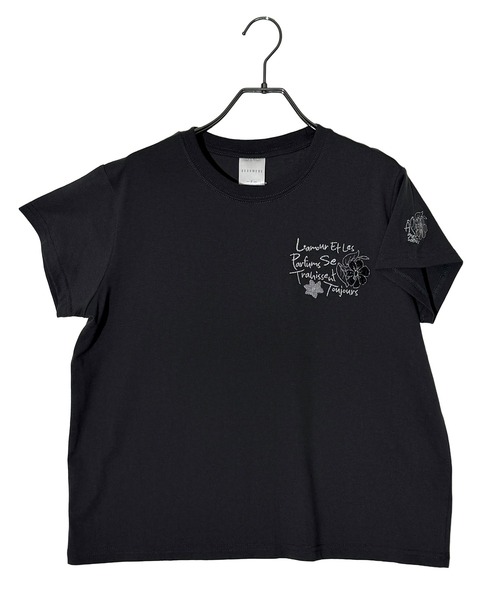 Candlestick（キャンドルスティック）の「フラワーロゴ刺繍 コンパクトTシャツ（Tシャツ/カットソー・レディース・ブラック系1/ホワイト/ブラック系/ブラック・FREE）」の17枚目の写真