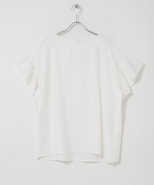 ITEMS URBANRESEARCH(アイテムズ アーバンリサーチ)の「袖フリルブラウス(シャツ/ブラウス・レディース・ブラウン/ブルー/オフホワイト/ブラック・FREE)」の5枚目の写真