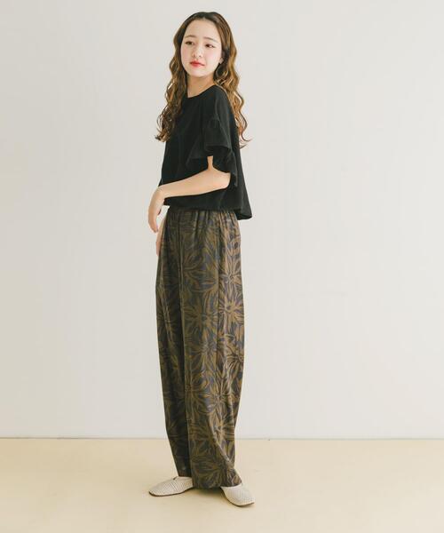 ITEMS URBANRESEARCH(アイテムズ アーバンリサーチ)の「袖フリルブラウス(シャツ/ブラウス・レディース・ブラウン/ブルー/オフホワイト/ブラック・FREE)」の12枚目の写真