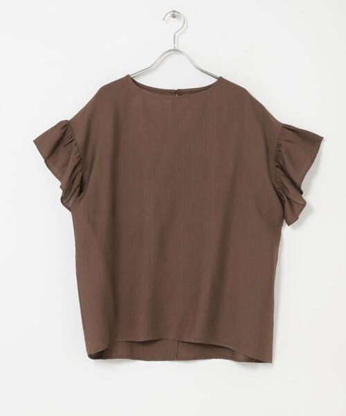 ITEMS URBANRESEARCH(アイテムズ アーバンリサーチ)の「袖フリルブラウス(シャツ/ブラウス・レディース・ブラウン/ブルー/オフホワイト/ブラック・FREE)」の19枚目の写真
