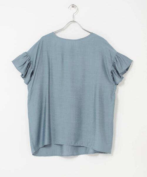 ITEMS URBANRESEARCH(アイテムズ アーバンリサーチ)の「袖フリルブラウス(シャツ/ブラウス・レディース・ブラウン/ブルー/オフホワイト/ブラック・FREE)」の22枚目の写真