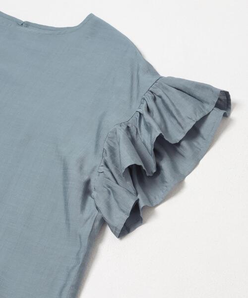 ITEMS URBANRESEARCH(アイテムズ アーバンリサーチ)の「袖フリルブラウス(シャツ/ブラウス・レディース・ブラウン/ブルー/オフホワイト/ブラック・FREE)」の9枚目の写真