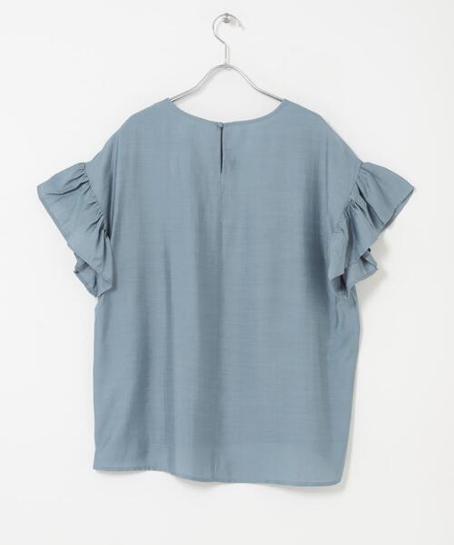 ITEMS URBANRESEARCH(アイテムズ アーバンリサーチ)の「袖フリルブラウス(シャツ/ブラウス・レディース・ブラウン/ブルー/オフホワイト/ブラック・FREE)」の10枚目の写真