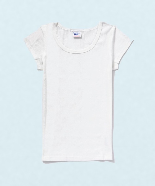 MILLER(ミラー)の「Robert P. Miller / パネルリブ半袖無地 / 807C(Tシャツ/カットソー・レディース・ピンク/ホワイト/ブラック/チャコールグレー/オレンジ系その他/ブラック系その他/ホワイト系その他4/ホワイト系その他2/グレー/グレー系その他4/イエロー/グレー系その他3/ミント/ホワイト系その他3・FREE)」の1枚目の写真