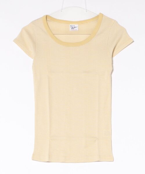 MILLER(ミラー)の「Robert P. Miller / パネルリブ半袖無地 / 807C(Tシャツ/カットソー・レディース・ピンク/ホワイト/ブラック/チャコールグレー/オレンジ系その他/ブラック系その他/ホワイト系その他4/ホワイト系その他2/グレー/グレー系その他4/イエロー/グレー系その他3/ミント/ホワイト系その他3・FREE)」の12枚目の写真