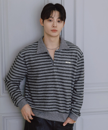 PROCESS（プロセス）の「Multi-Stripe PK Knit - Grey（ニット/セーター）」