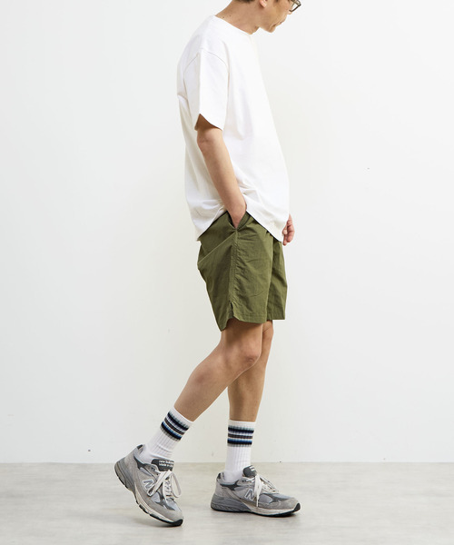 MEN'S MELROSE(メンズメルローズ)の「【Gramicci/グラミチ】ナイロンパッカブルGショーツ | G6SM-P082(チノパンツ・メンズ・グレー/オリーブ/ブラック/ブラウン・3/4/5)」の15枚目の写真