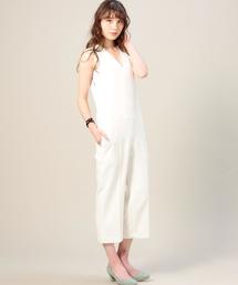 BEAUTY&YOUTH UNITED ARROWS | BY ダブルクロス Vネックノースリーブオールインワン(つなぎ/オールインワン)