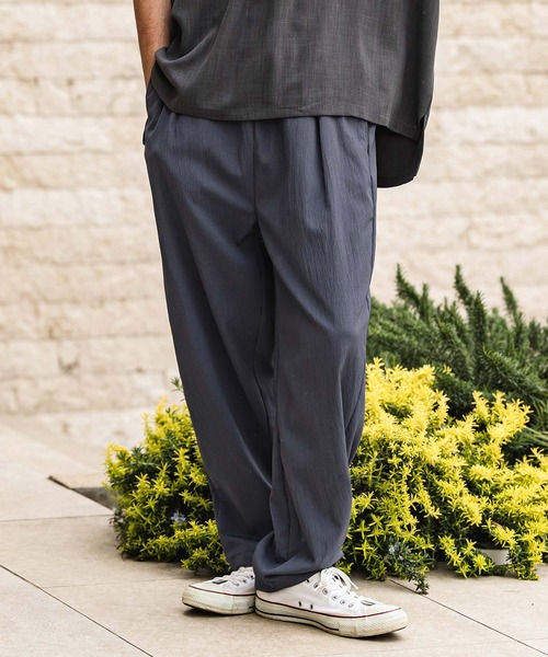 CAMBIO(カンビオ)の「mp14969- Stretch Crinkle Straight Easy Pants イージーパンツ(S64926cmb)(その他パンツ・メンズ・チャコール/キナリ/グレイッシュベージュ/ブラック・L/M/S)」の21枚目の写真