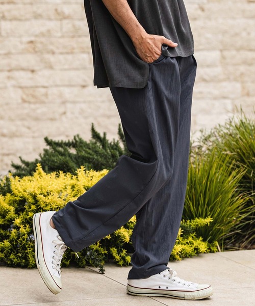CAMBIO(カンビオ)の「mp14969- Stretch Crinkle Straight Easy Pants イージーパンツ(S64926cmb)(その他パンツ・メンズ・チャコール/キナリ/グレイッシュベージュ/ブラック・L/M/S)」の22枚目の写真