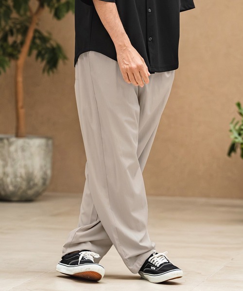 CAMBIO(カンビオ)の「mp14969- Stretch Crinkle Straight Easy Pants イージーパンツ(S64926cmb)(その他パンツ・メンズ・チャコール/キナリ/グレイッシュベージュ/ブラック・L/M/S)」の8枚目の写真