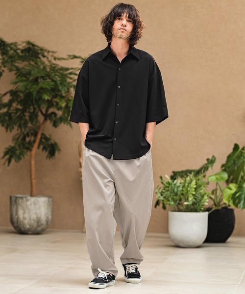 CAMBIO(カンビオ)の「mp14969- Stretch Crinkle Straight Easy Pants イージーパンツ(S64926cmb)(その他パンツ・メンズ・チャコール/キナリ/グレイッシュベージュ/ブラック・L/M/S)」の10枚目の写真