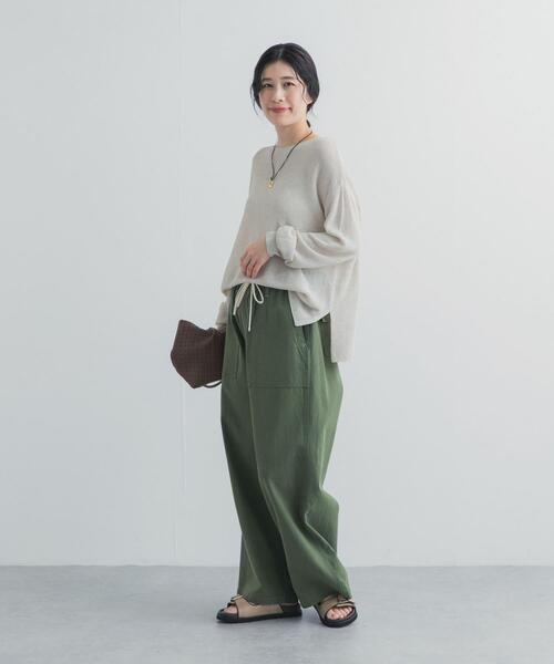 URBAN RESEARCH DOORS（アーバンリサーチドアーズ）の「ラメシアーリラックスニット（ニット/セーター・レディース・ナチュラル/ライトブルー・FREE）」の5枚目の写真