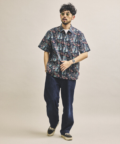 FREAK'S STORE(フリークスストア)の「FREAK'S STORE for BEACH & FES 撥水 リサイクルナイロン ショートスリーブシャツ(シャツ/ブラウス・メンズ・ブラック/レオパード/その他9/その他13/その他15/その他16・MEDIUM/LARGE)」の11枚目の写真