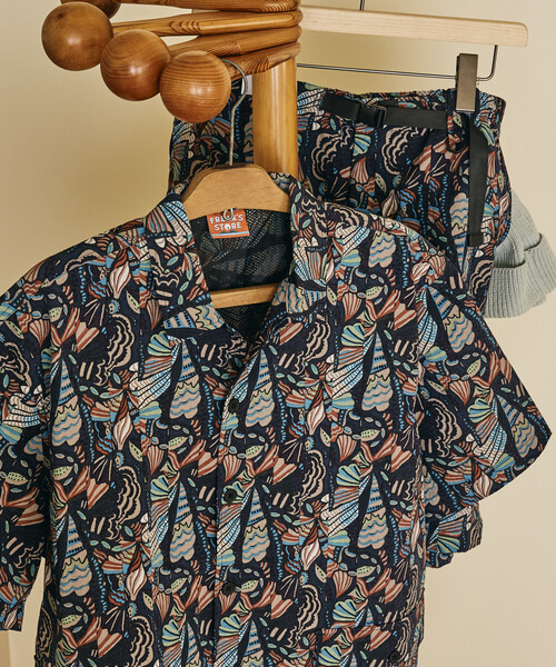 FREAK'S STORE(フリークスストア)の「FREAK'S STORE for BEACH & FES 撥水 リサイクルナイロン ショートスリーブシャツ(シャツ/ブラウス・メンズ・ブラック/レオパード/その他9/その他13/その他15/その他16・MEDIUM/LARGE)」の4枚目の写真