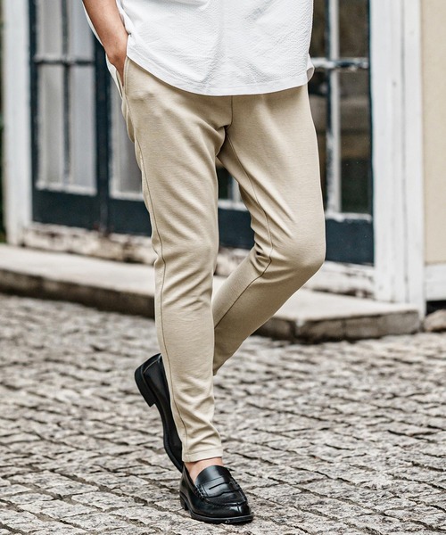CAMBIO（カンビオ）の「mp15002- Ripple Span Tight Fit Pants タイトフィットパンツ(S600826cmb)（その他パンツ・メンズ・ミックスグレー/ブラック/ベージュ・L/M/S）」の3枚目の写真