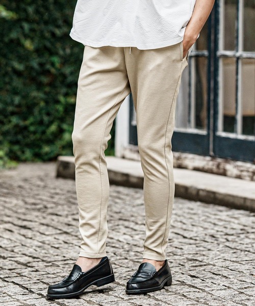 CAMBIO（カンビオ）の「mp15002- Ripple Span Tight Fit Pants タイトフィットパンツ(S600826cmb)（その他パンツ・メンズ・ミックスグレー/ブラック/ベージュ・L/M/S）」の4枚目の写真