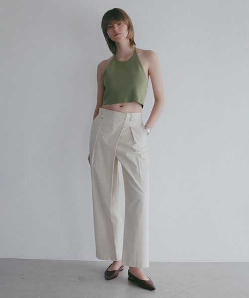 MANOF(マノフ)の「WRAP WIDE PANTS(その他パンツ・レディース・ベージュ/ブラウン/アイボリー・M/S)」の16枚目の写真