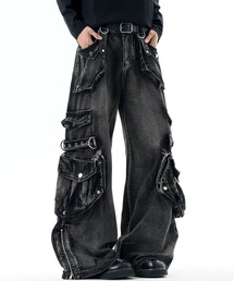 A'gem（エージェム）の「『A'gem/エージェム』デザインフレアデニム【CN】（デニムパンツ）」