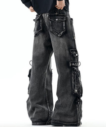 A'gem（エージェム）の「『A'gem/エージェム』デザインフレアデニム【CN】（デニムパンツ）」