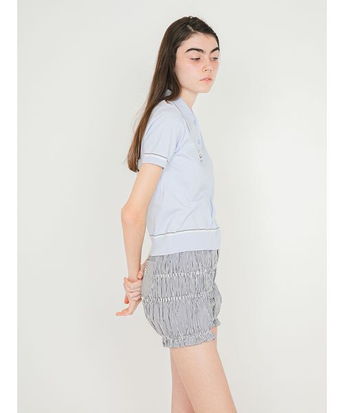 SORIN（ソリン　）の「Shirring Short Pants/シャーリング ショートパンツ（その他パンツ・レディース・サックスブルー/ダークネイビー/ホワイト・38）」の14枚目の写真