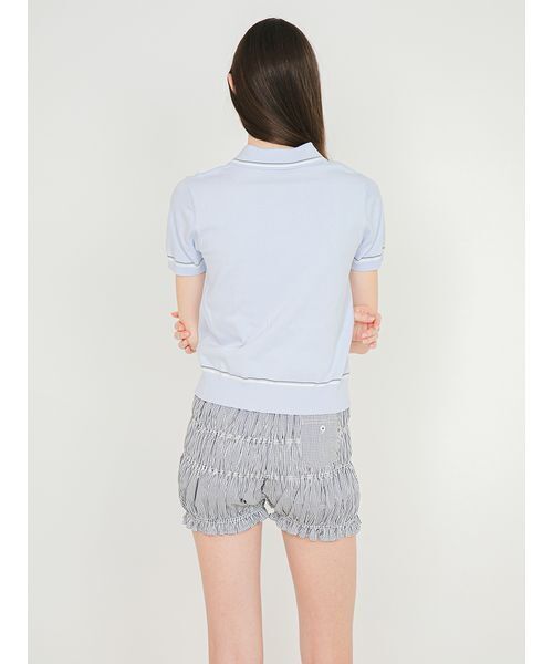 SORIN（ソリン　）の「Shirring Short Pants/シャーリング ショートパンツ（その他パンツ・レディース・サックスブルー/ダークネイビー/ホワイト・38）」の15枚目の写真