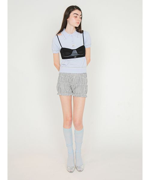 SORIN（ソリン　）の「Shirring Short Pants/シャーリング ショートパンツ（その他パンツ・レディース・サックスブルー/ダークネイビー/ホワイト・38）」の19枚目の写真