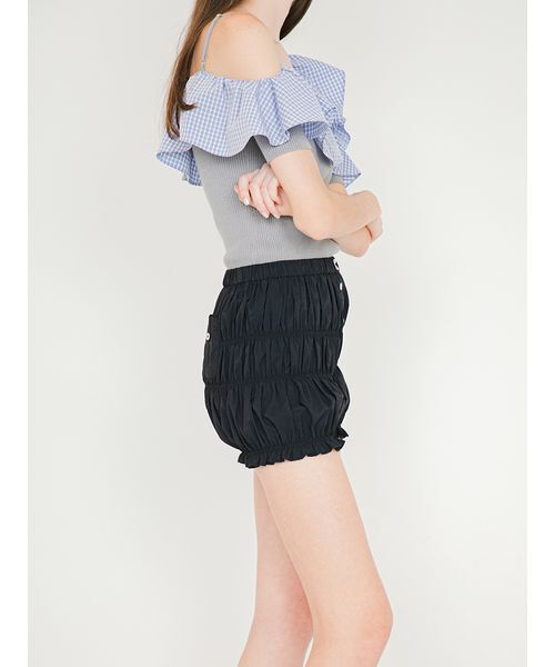 SORIN（ソリン　）の「Shirring Short Pants/シャーリング ショートパンツ（その他パンツ・レディース・サックスブルー/ダークネイビー/ホワイト・38）」の20枚目の写真
