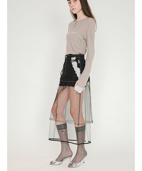 SORIN（ソリン　）の「Shirring Short Pants/シャーリング ショートパンツ（その他パンツ・レディース・サックスブルー/ダークネイビー/ホワイト・38）」の6枚目の写真