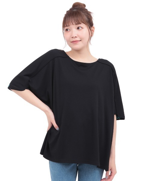 チチカカ(チチカカ)の「汗染み防止バックライン刺繍プルオーバー(Tシャツ/カットソー・レディース・グリーン/アイボリー/ブラック・FREE)」の13枚目の写真