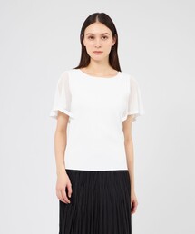 メッシュレイヤードニット 2WAYプルオーバー