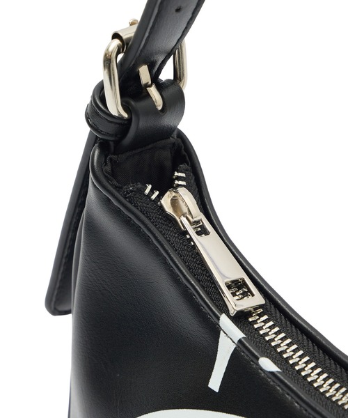 X-girl（エックスガール）の「FAUX LEATHER FACE HANDBAG（ハンドバッグ・レディース・ブラウン/ブラック/バーガンディー・ONE SIZE）」の7枚目の写真
