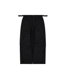 (DUC) 2Way ZipOff Biker Pants Black