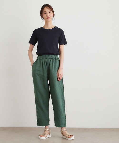 LAURA ASHLEY(ローラアシュレイ)の「【日本製/コットン100%】スカラップ刺繍カットソー(Tシャツ/カットソー・レディース・ホワイト/ネイビー/グレー/ブルー・38/40)」の19枚目の写真