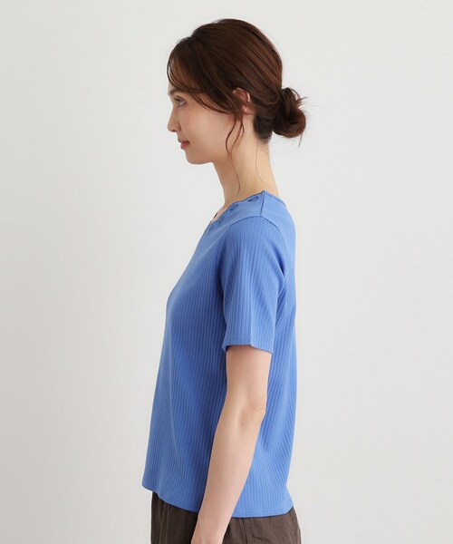 LAURA ASHLEY(ローラアシュレイ)の「【日本製/コットン100%】スカラップ刺繍カットソー(Tシャツ/カットソー・レディース・ホワイト/ネイビー/グレー/ブルー・38/40)」の22枚目の写真