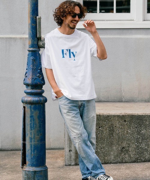 Chester(チェスター)の「mt10548- Fly & I Can メッセージロゴ プリントTシャツ(10016)(Tシャツ/カットソー・メンズ・ホワイト/ブラック・M/L/XL)」の8枚目の写真