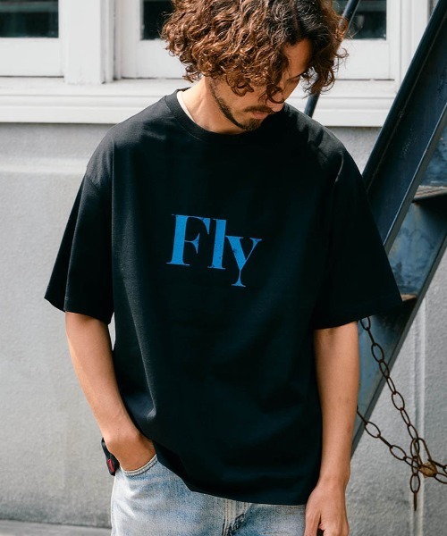 Chester(チェスター)の「mt10548- Fly & I Can メッセージロゴ プリントTシャツ(10016)(Tシャツ/カットソー・メンズ・ホワイト/ブラック・M/L/XL)」の10枚目の写真