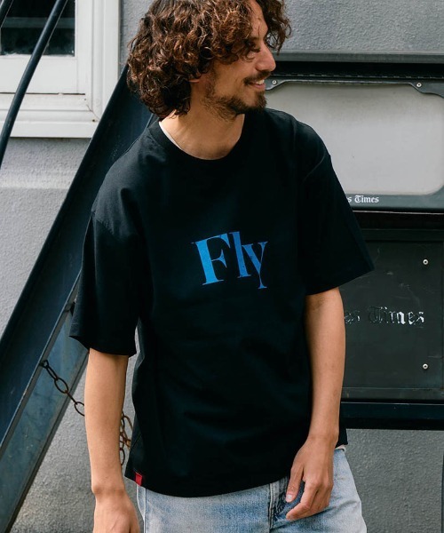 Chester(チェスター)の「mt10548- Fly & I Can メッセージロゴ プリントTシャツ(10016)(Tシャツ/カットソー・メンズ・ホワイト/ブラック・M/L/XL)」の11枚目の写真