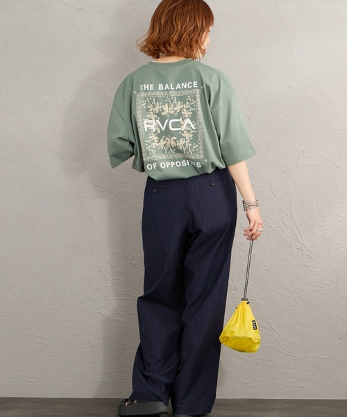 RVCA（ルーカ）の「【WEB限定】[RVCA/ルーカ] EXOTIC BOX バックプリント ショートスリーブTシャツ（Tシャツ/カットソー・レディース・ブラック/ホワイト/グリーン・M/L/XL）」の5枚目の写真